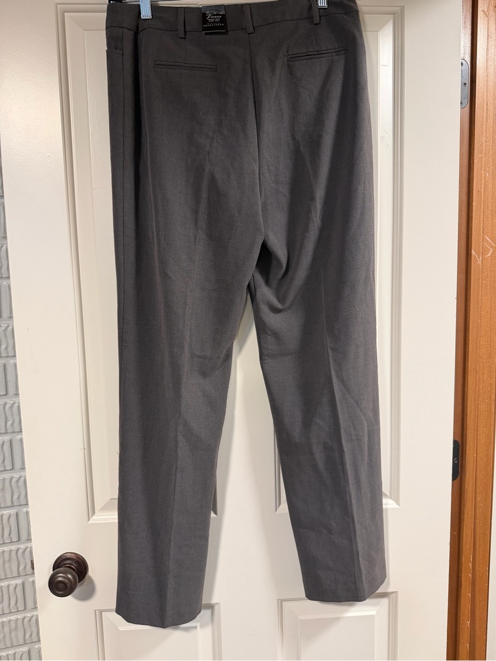 Apostrophe Vanessa Dress Pants Gray Career Work Trousers Size 10 NWT - Picture 2 of 5